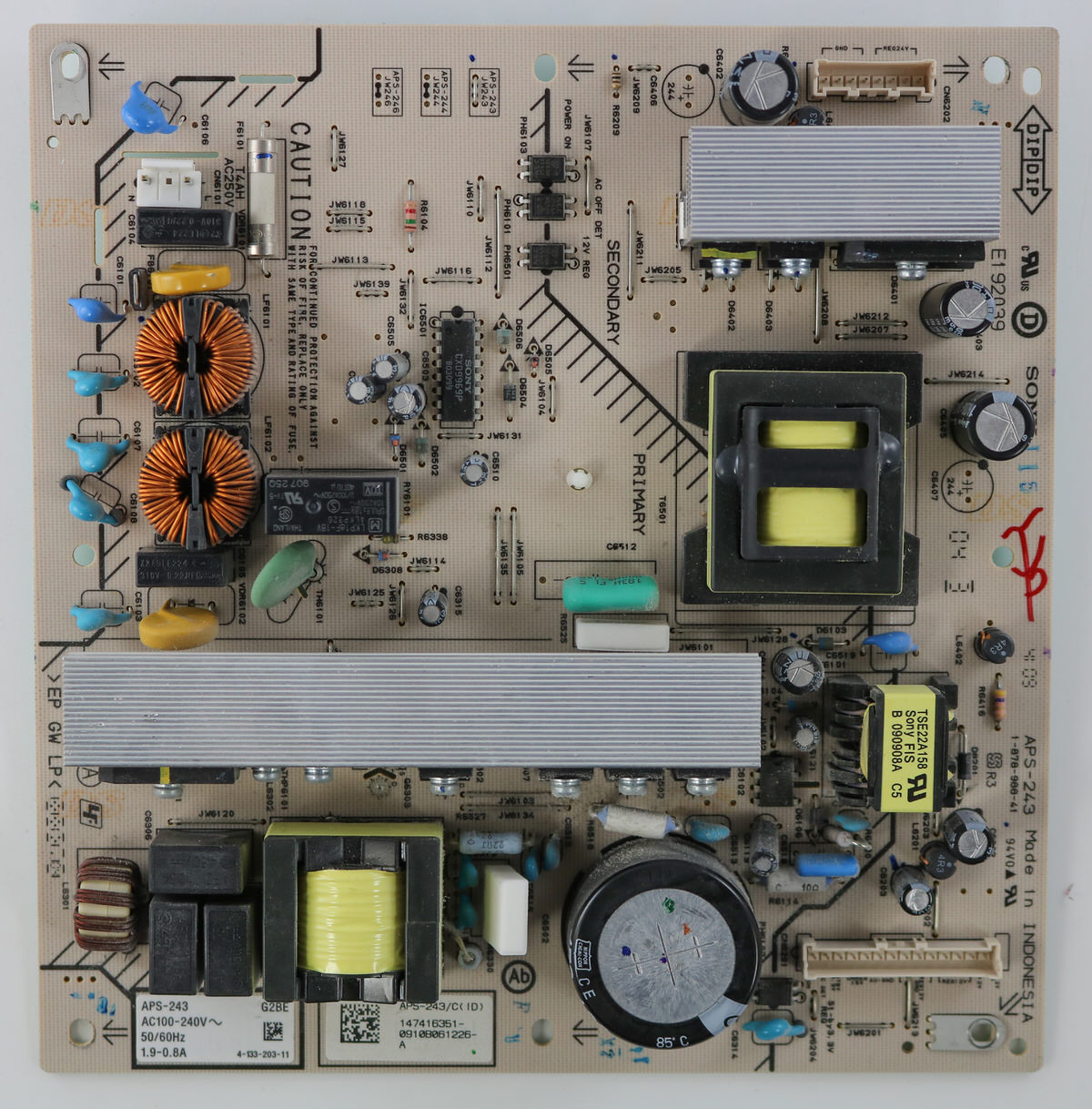 SONY 1-474-163-51 Power Supply Unit