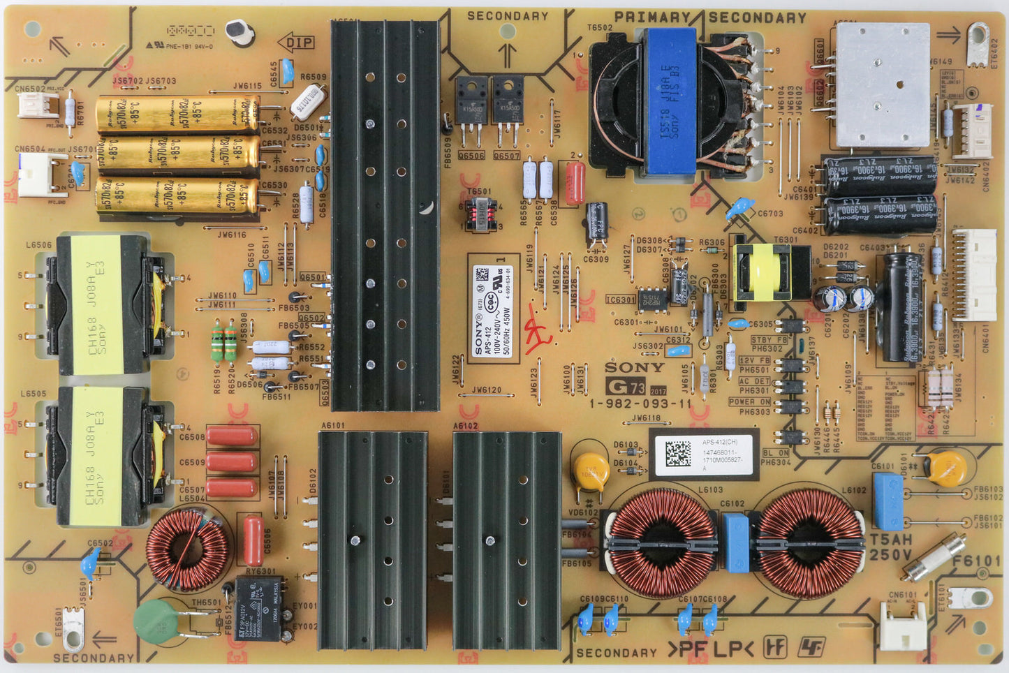 SONY 1-474-680-11 G73 Static Converter Power Supply Board