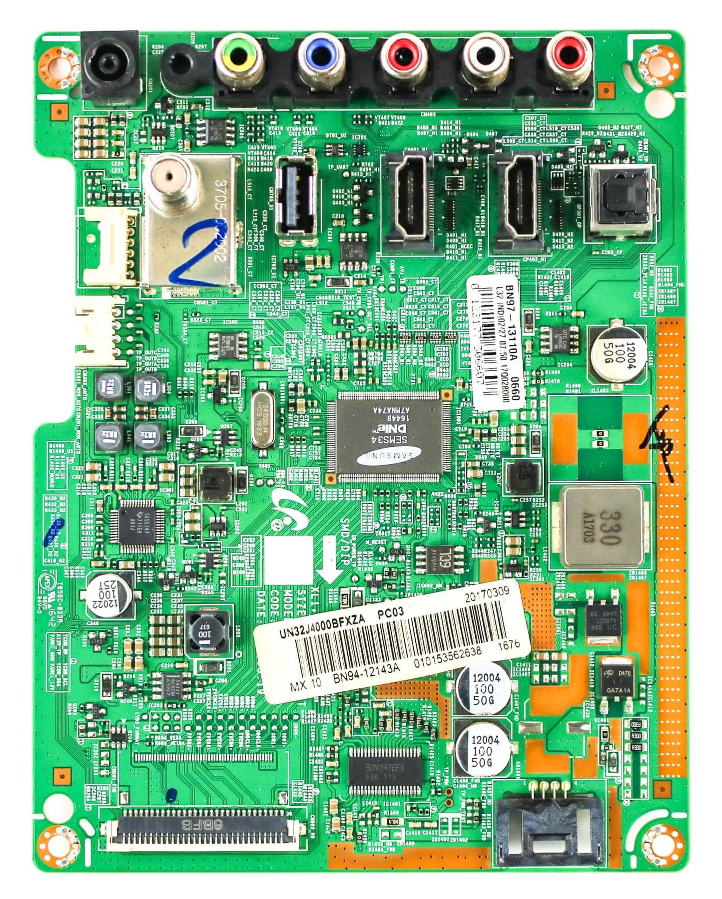 Samsung BN94-12143A Main Board for UN32J4000BFXZA (Version LD04)