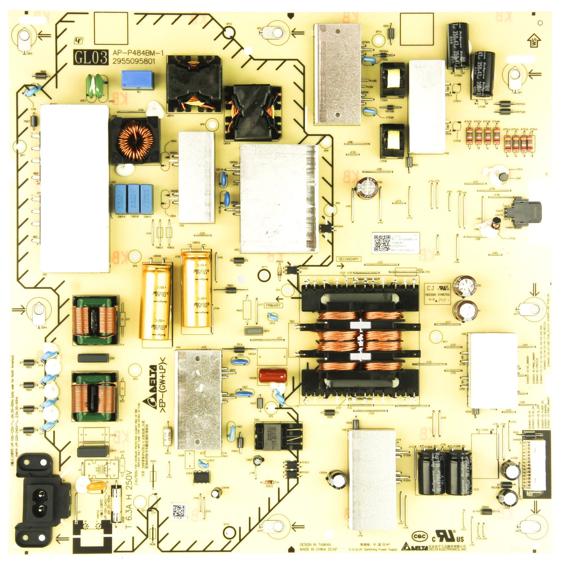 1-004-424-81 Sony GL03DP Power Supply Board