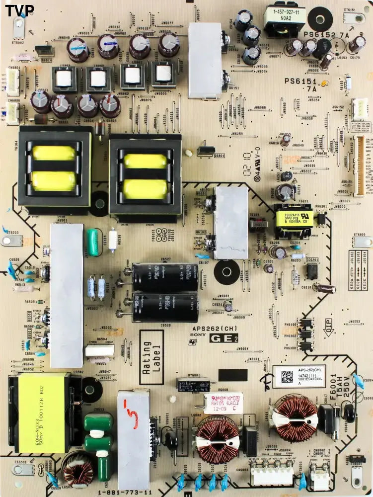 SONY 1-474-212-11 GE2 Power Supply Board