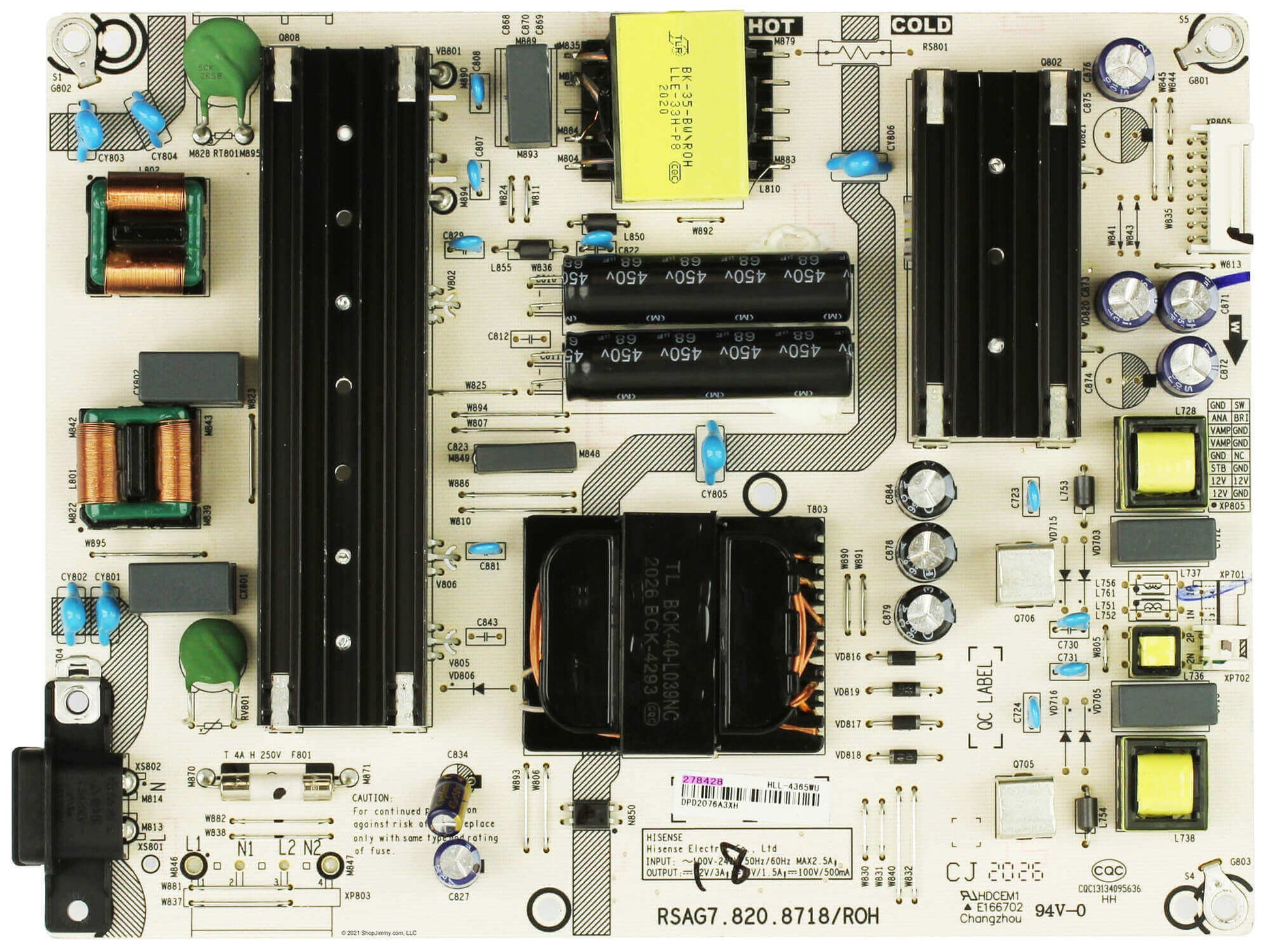 Hisense 278428 Power Supply / LED Driver Board  