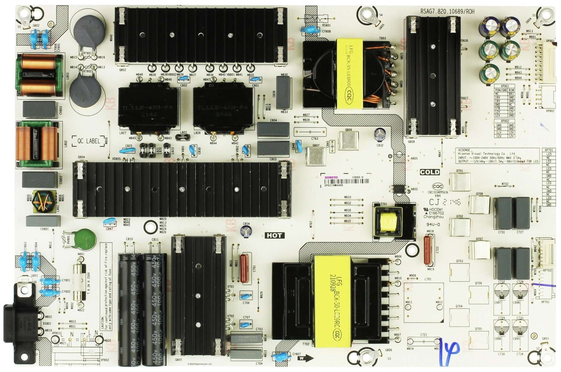 Hisense 309070 Power Board for 75A6H  