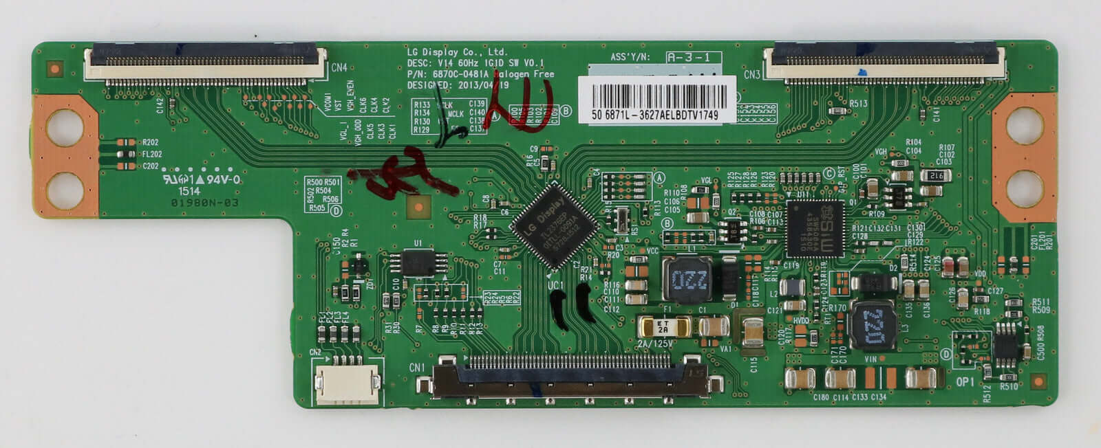 LG 6871L-3627A  6870C-0481A  T-Con Board  