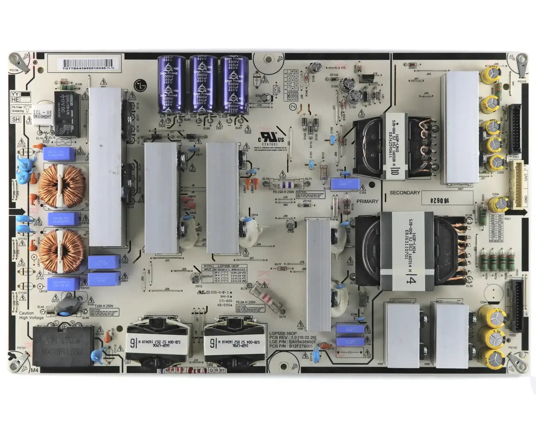 LG EAY64389001 Power Supply for OLED55B6P-U  
