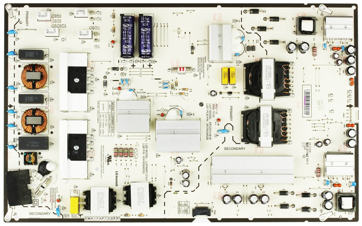 EAY65895552 LG Power Supply Board for 86NANO75UPA / 86UR340C9UD