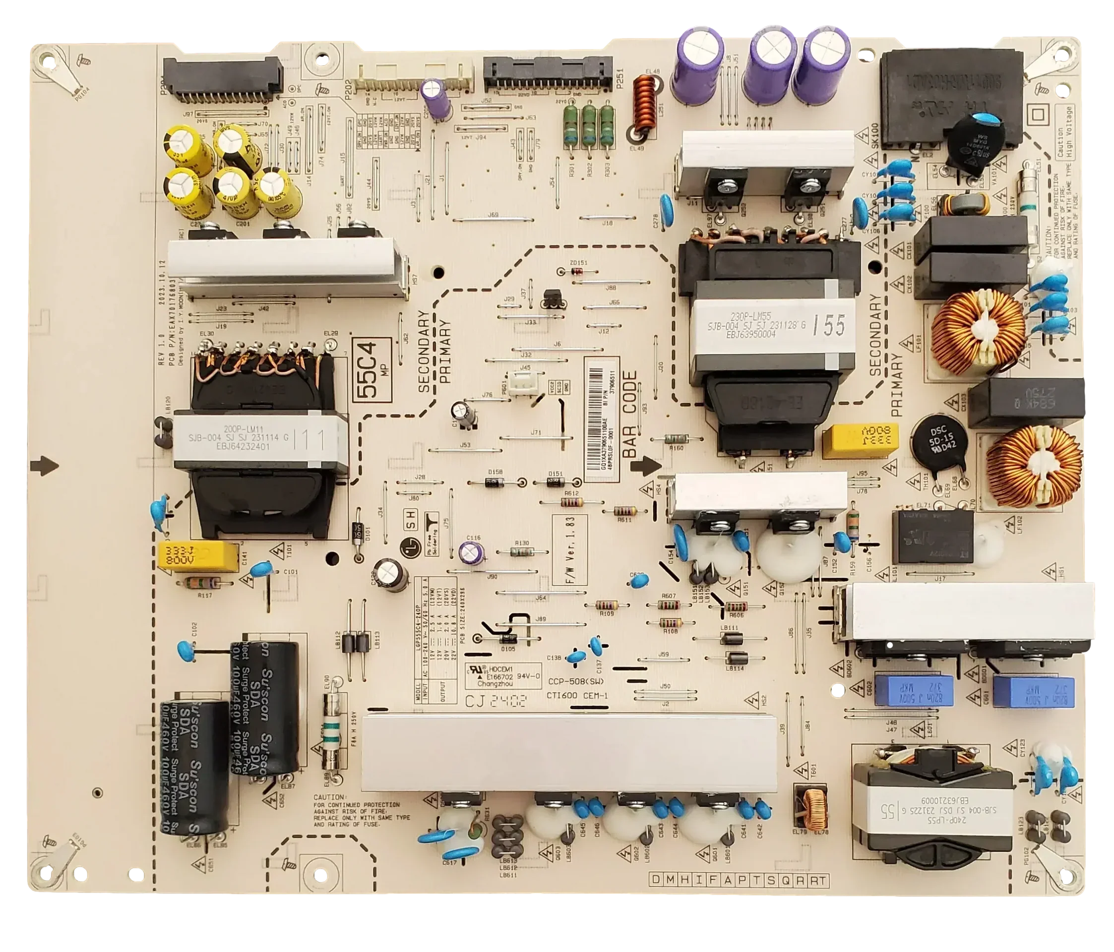 EBR37906511 LG Power Supply for OLED55C4