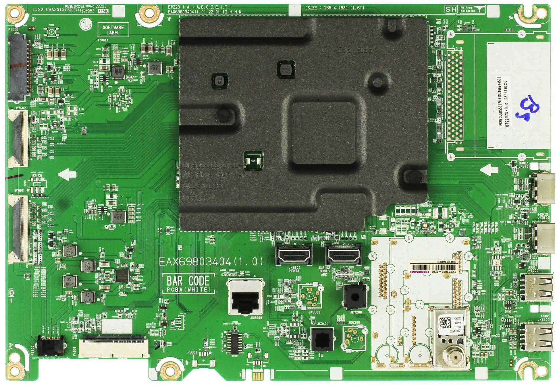 LG EBT66914502 Main Board for OLED55B2PUA DUSQLJR  