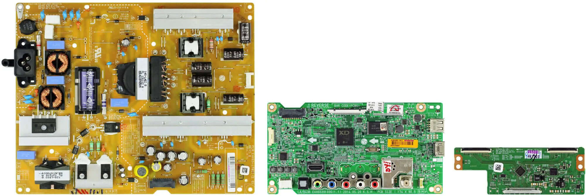 LG 55LB5900-UV  BUSWLJR Complete LED TV Repair Parts Kit
