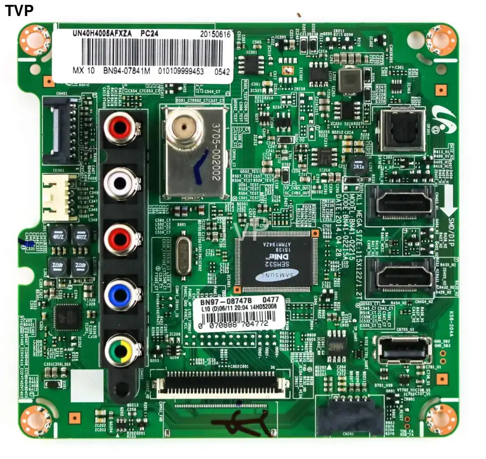 Samsung BN94-07873A Main Board for UN40H4005AFXZA Version TS01