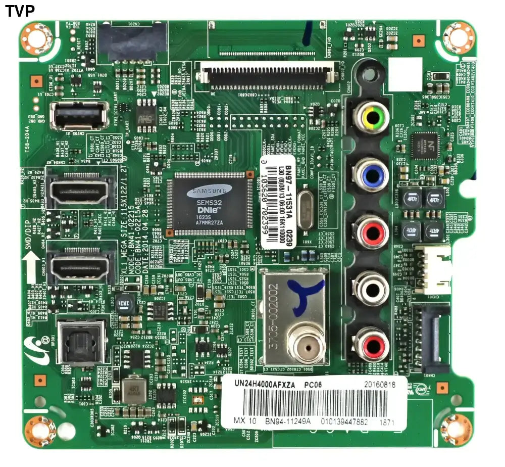 Samsung BN94-11249A Main Board for UN24H4000AFXZA  Version IP02