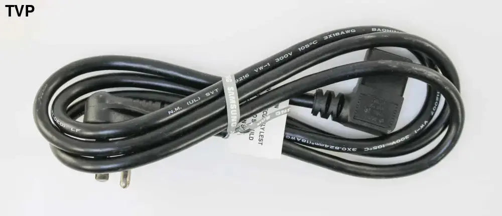 SAMSUNG TV Power Cord 2 Prong Flush Angled 3903-000599