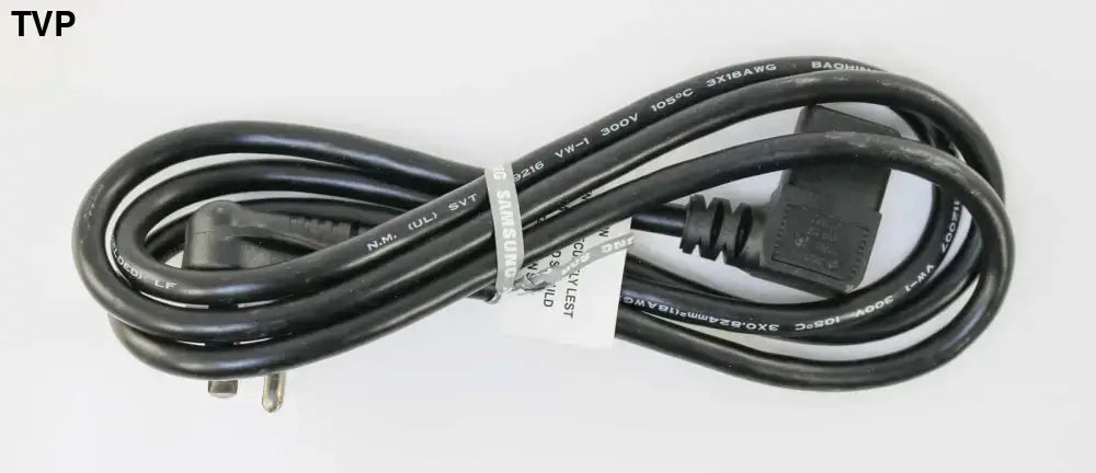 SAMSUNG TV Power Cord 2 Prong Flush Angled 3903-000599