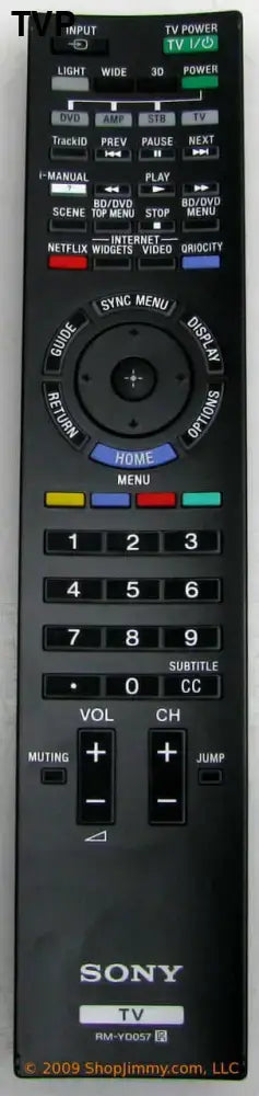 SONY RM-YD057 1-489-463-11 3D Remote
