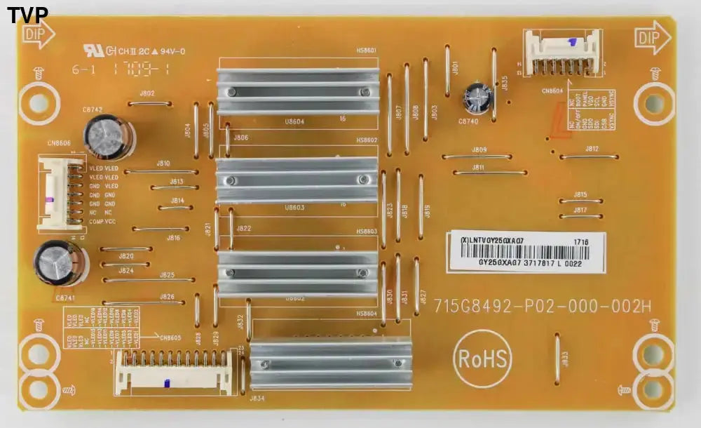 VIZIO LNTVGY25GXAG7  715G8492-P02-000-002H  Led Driver board