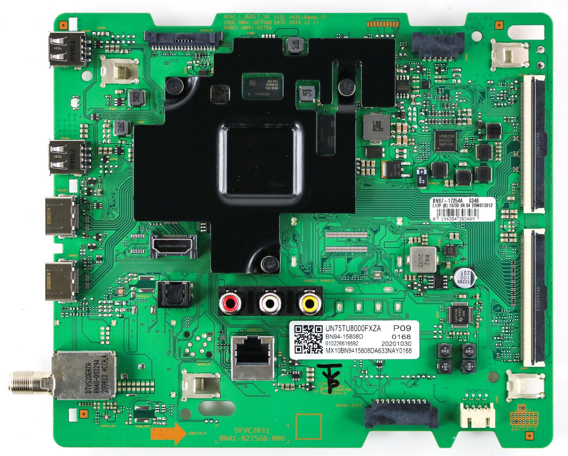 Samsung BN94-15808D Main Board for UN75TU8000FXZA (FB02)