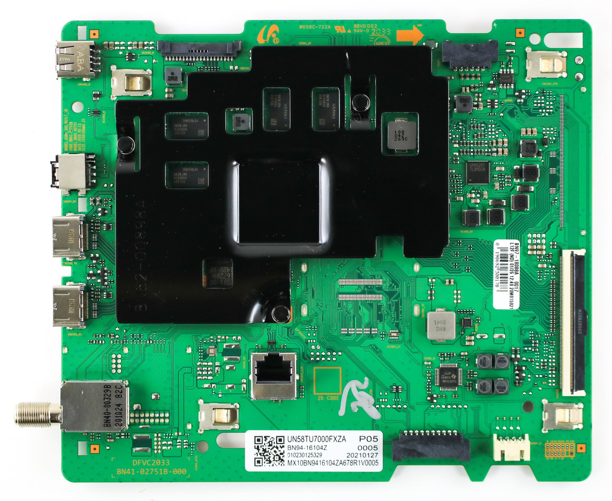 Samsung BN94-16104Z Main Board for UN58TU7000FXZA (Version XA03)