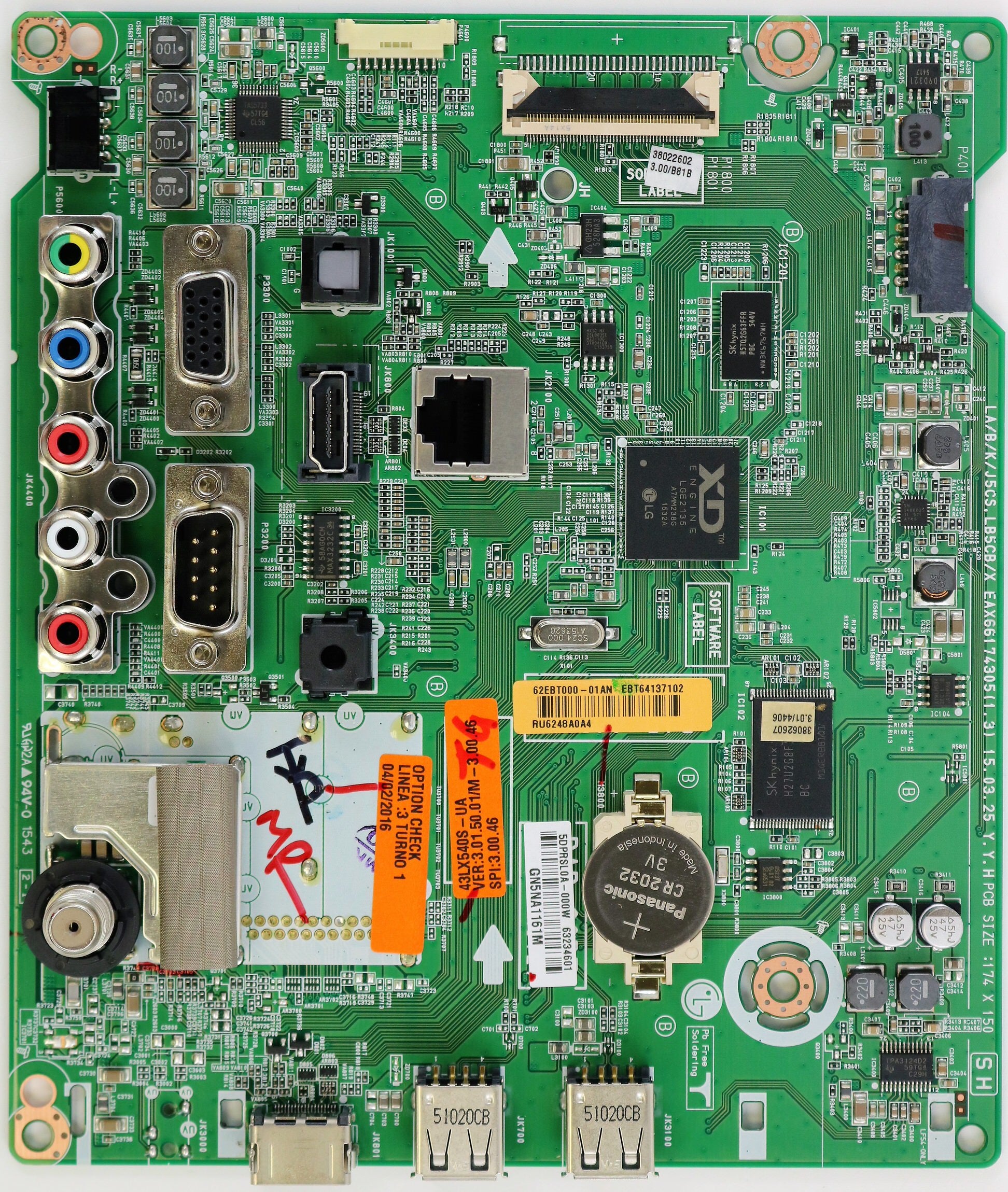 LG EBT64137102 Main Board