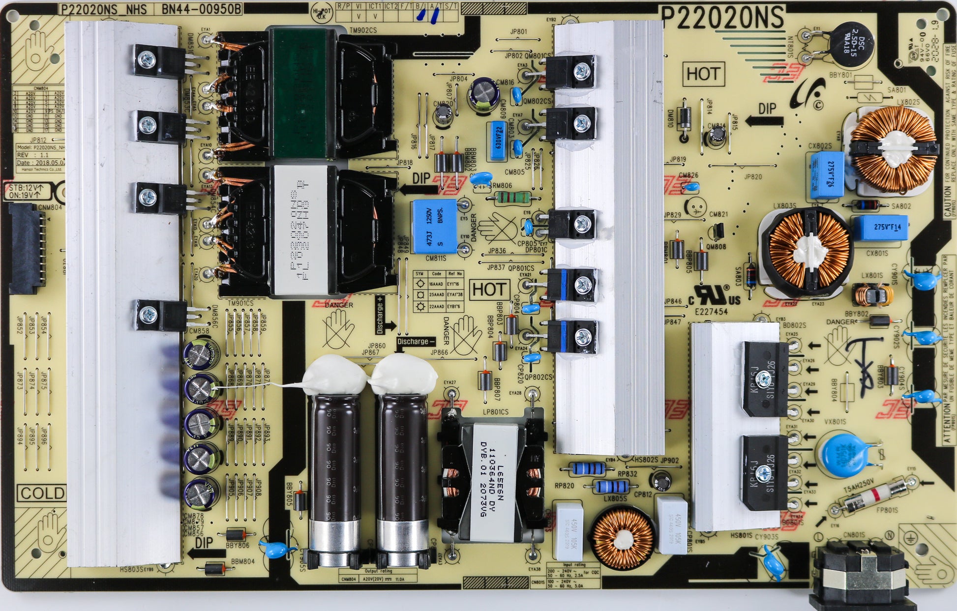 SAMSUNG BN44-00950B Power Board for C43J890DKN FB02