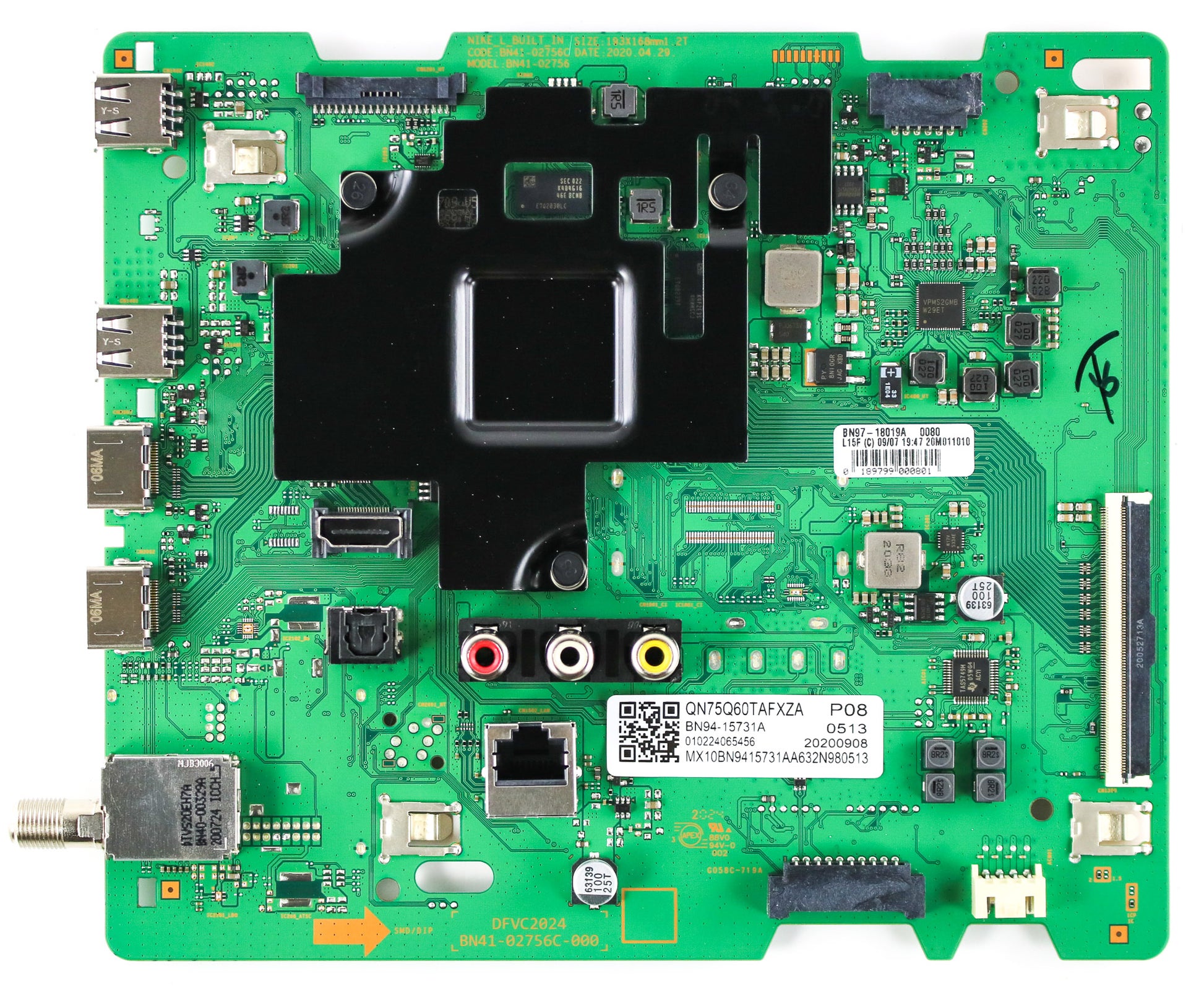 Samsung BN94-15731A Main Board for QN75Q6DTAFXZA (Version CB01)