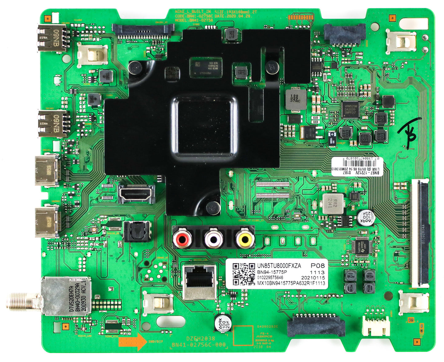 Samsung BN94-15775P Main Board for UN85TU8000FXZA UN85TU800DFXZA (Version AA02)