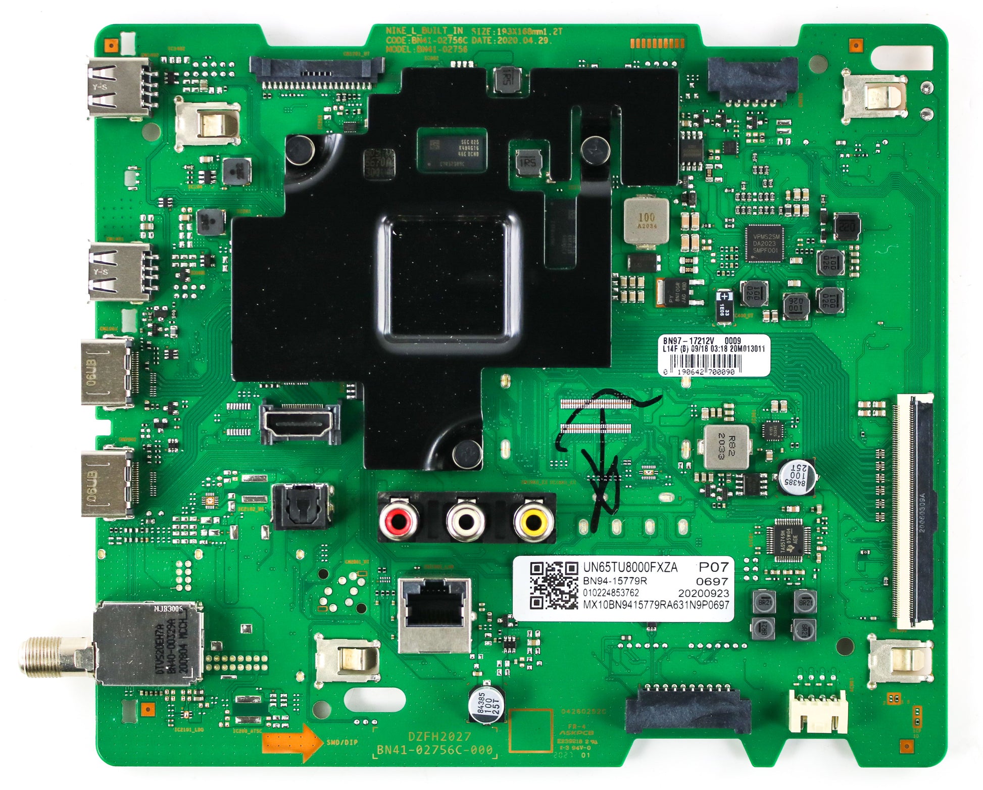 Samsung BN94-15779R Main Board for UN65TU8000F (Version AA03)