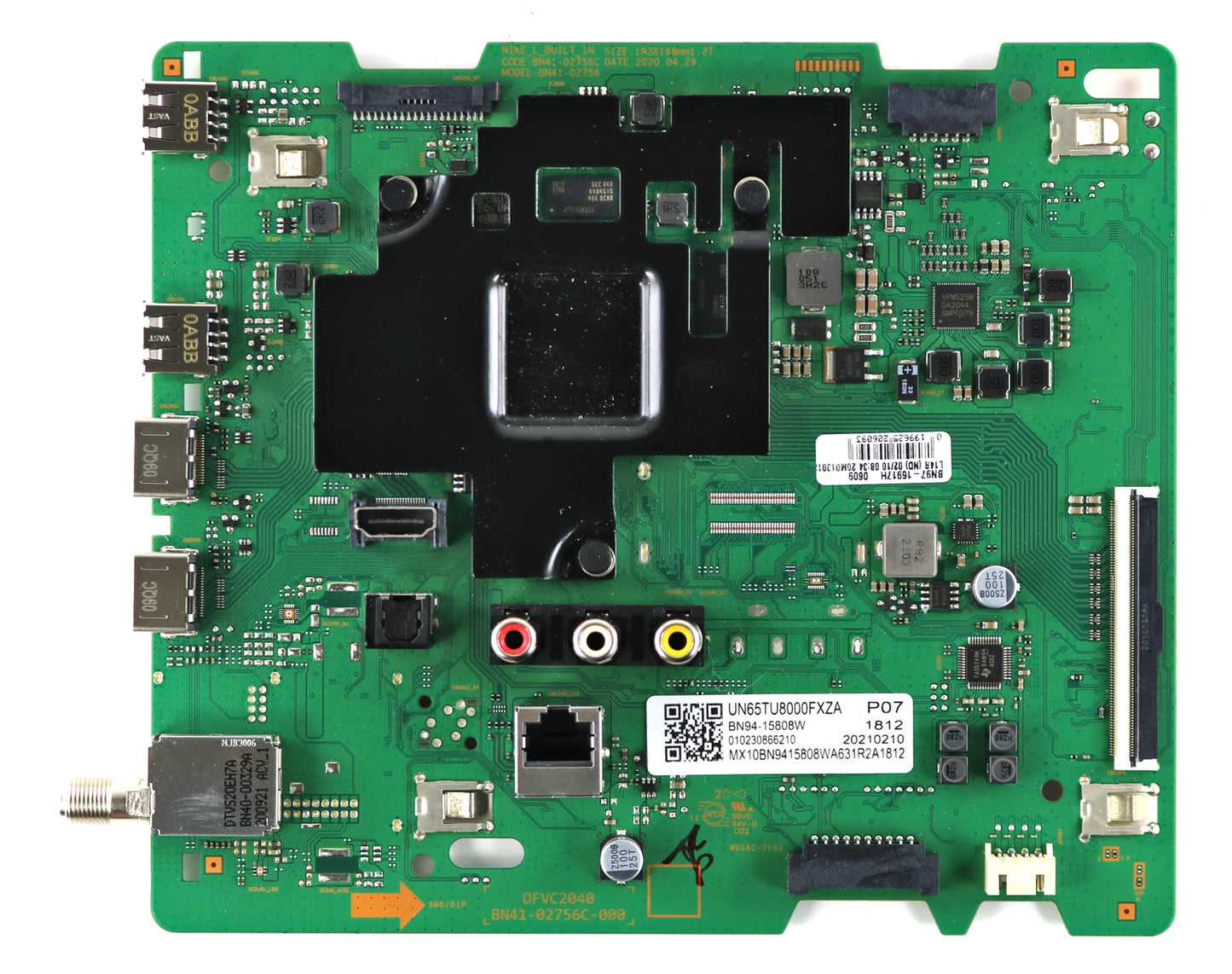 Samsung BN94-15808W Main Board for UN65TU8000FXZA (Version CA04)