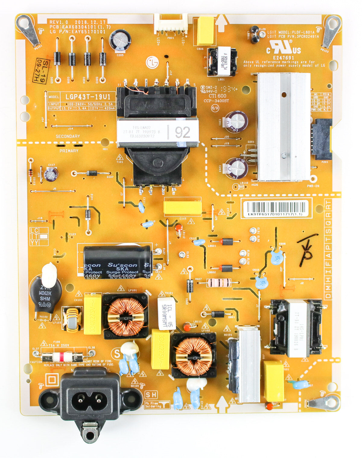 LG EAY65170101 Power Supply