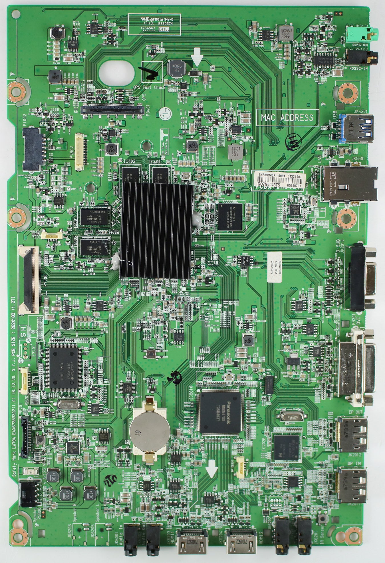 LG EBT64321901 Main Board